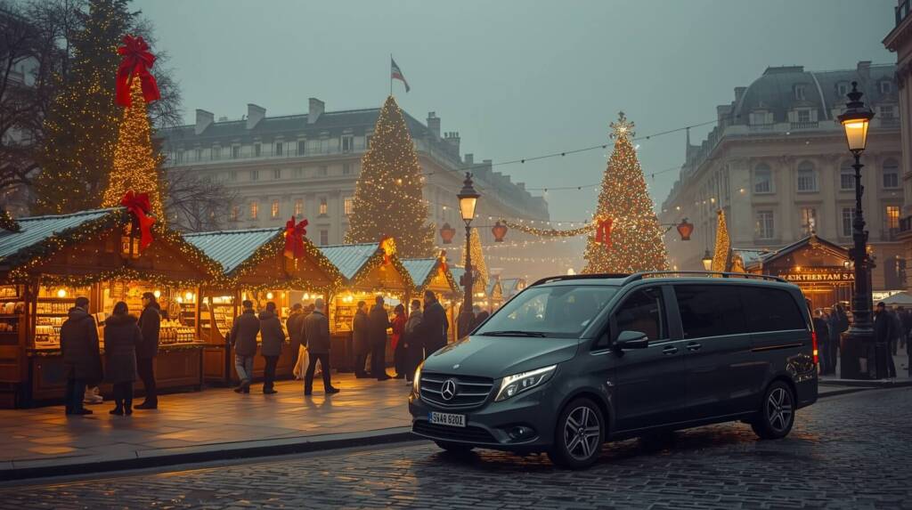 London Christmas market - Mercedes V Class