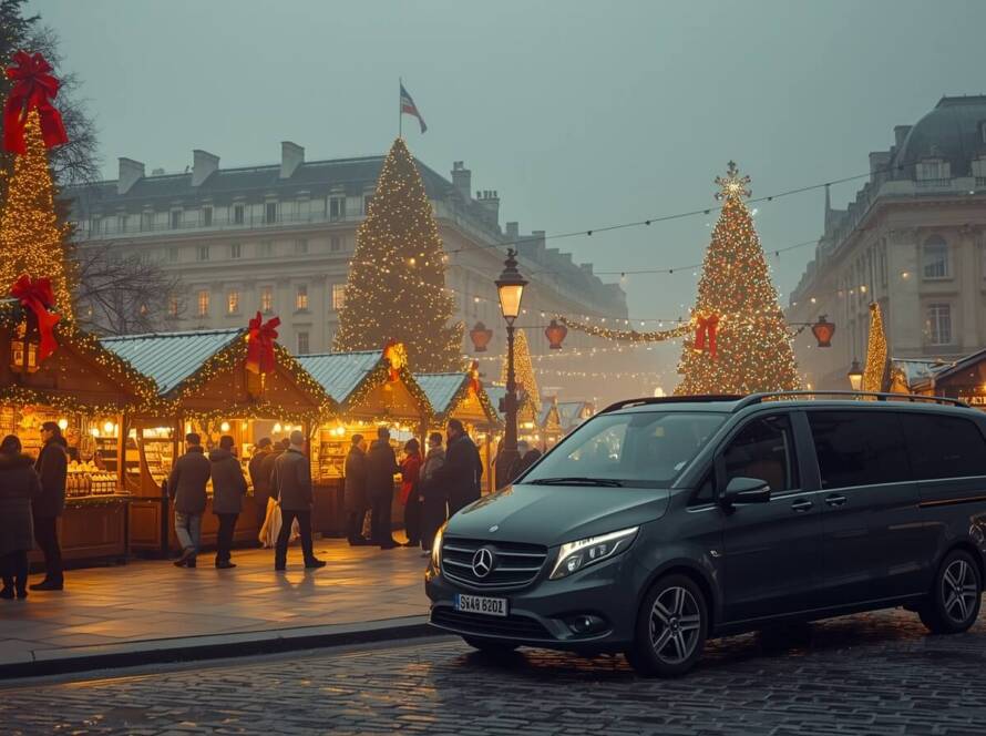 London Christmas market - Mercedes V Class