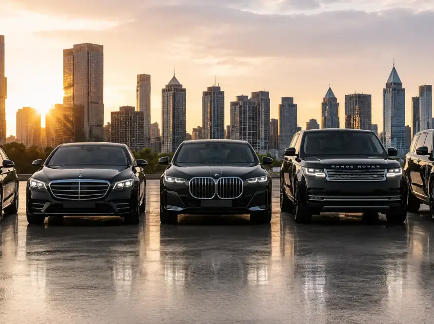 executive fleet with mercedes s-class, bmw and range rover autobiography in london